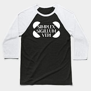Simplex Sigillum Veri Baseball T-Shirt